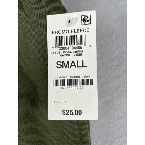 ID Ideology Men's Fleece Shorts 2-Pocket Drawstring Waist Green NEW - Picture 6 of 9